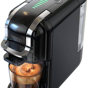 Máquina de Café Expresso H2B 5-EM-1 1450W (Preto) - HiBREW