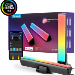 2x Barras de Luz LED RGBICWW WiFi+Bluetooth (Preta) - GOVEE