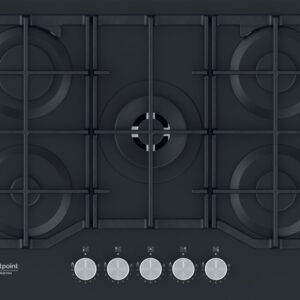 Placa Gás Natural HAGS 72F BK (Preto) - HOTPOINT