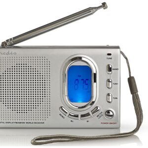 R?dio Despertador Port?til AM/FM/SW Digital - NEDIS