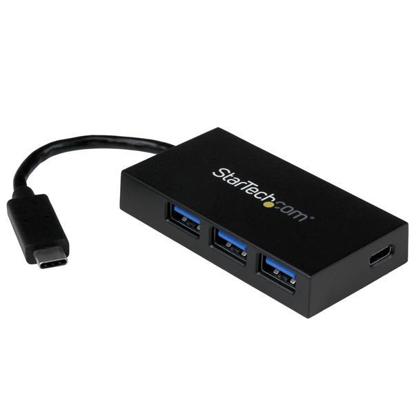 HUB USB 3.0 (3.1 Gen 1) Type-C 5000 Mbit/s Preto - STARTECH