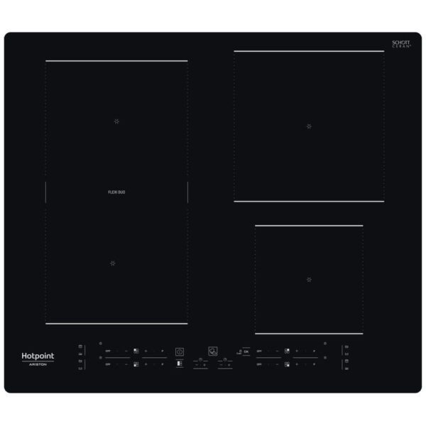Placa de Indução 4 Zonas HB 3160C NE 7200W (Preto) - HOTPOINT