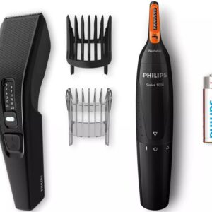 Pack Aparador de Cabelo HC3510/85 c/ Aparador Nasal (Preto) - PHILIPS