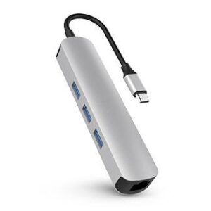 Hub USB C Prateado (6 Portas) - HYPERDRIVE