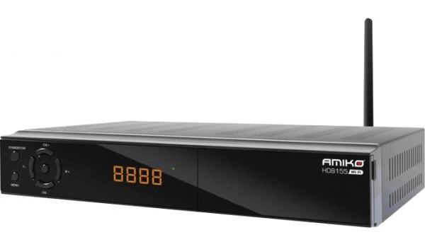 Receptor Satélite DVB-S / DVB-S2 HEVC HD8165 Wi-Fi Full HD - AMIKO
