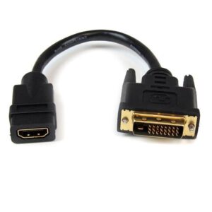Cabo DVI-D Macho - HDMI Femea (20cm) - STARTECH