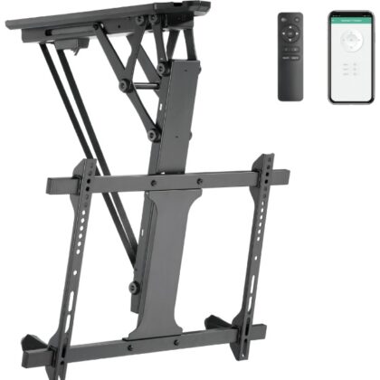 Suporte Tecto Motorizado SMART p/ TV LED-LCD-PLASMA 32~80 (Máx 35Kg) Comando e APP Tuya - JollyLin