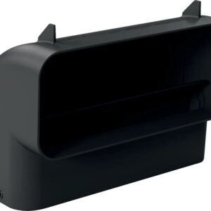 Curva 90 ? Vertical p/ Tubo Plano (Preto) - BOSCH