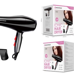 Secador de Cabelo HF-001 - 1300W, Tecnologia Iónica, 3 Níveis de Temperatura, 2 Velocidades