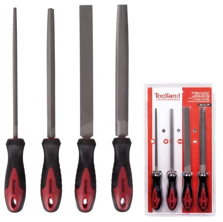 Conjunto de 4 Limas 20cm/8 - Toolland