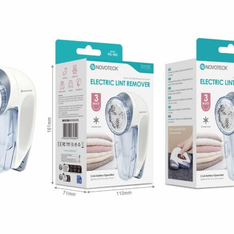 Removedor de Borbotos Elétrico Novoteck HG-002 – 3W, Lâmina em Aço Inoxidável, Operado por 2 Pilhas AA, Ideal para Todo Tipo de Tecido