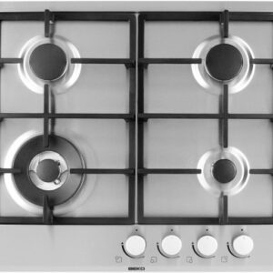 Placa 4 Bocas a Gás 580x510mm (Inox) - BEKO