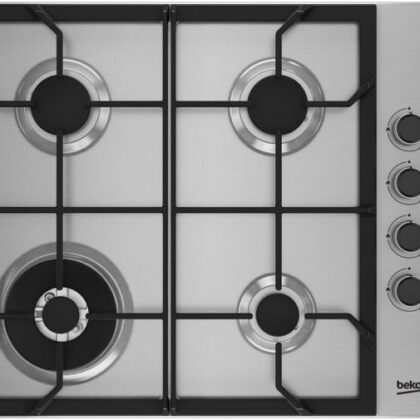 Placa de Gás 4 Bocas 510x610mm (Inox) - BEKO