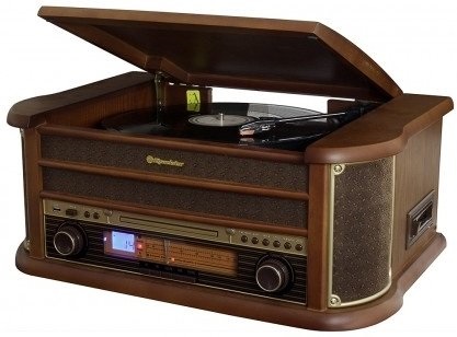 Gira Discos Retro (Castanho) - ROADSTAR