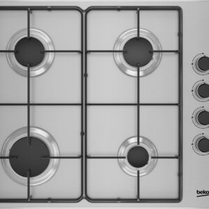 Placa a Gás 4 Zonas 7900W HIGG64123SX (Inox) - BEKO
