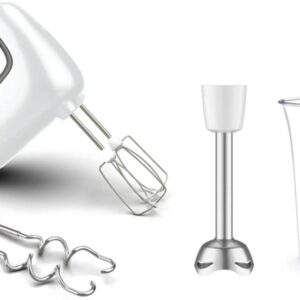 Batedeira Prep?mix 500W 5 Velocidades + Turbo c/ P? de Varinha M?gica (Branco) - MOULINEX