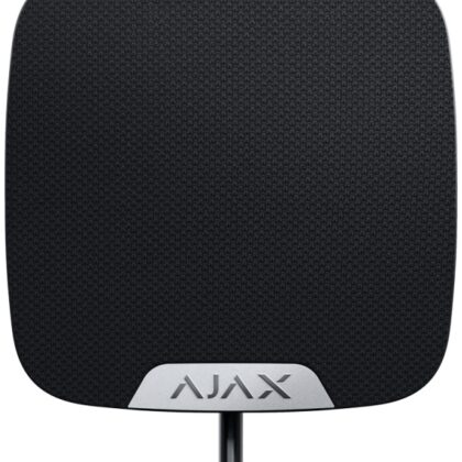 Sirene HomeSiren Fibra p/ Interior c/ Fios (Preto) - AJAX