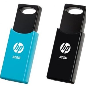 Pack 2x Pen Drive 32GB USB 2.0 (Preto/Azul) - HP