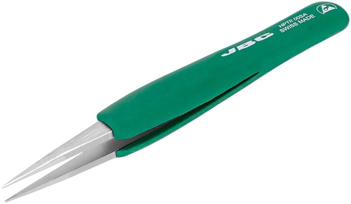 Pinça de Alta Precisão c/ Cabo de Borracha - JBC