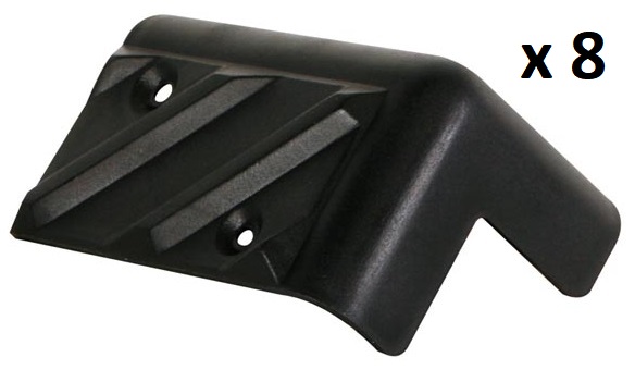 Pack 8x Cantos de Proteção (80 x 50mm x 90°) Plástico p/ Colunas - HQPOWER