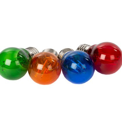 Pack 4x Lâmpadas de Filamento LED E27 A60 4,5W c/ Vidro Colorido - HQPOWER