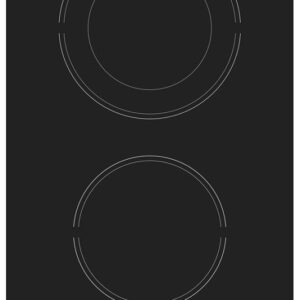 Placa Vitrocer?mica HRD 5030 B 2 Zona(s) 2900W (Preto) - HOTPOINT