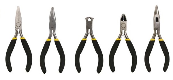 Conjunto de 5x Mini Alicates de Electricista - Toolland