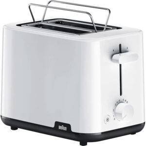 Torradeira 900W 2 Fenda Bandeja Migalhas (Branca) - BRAUN