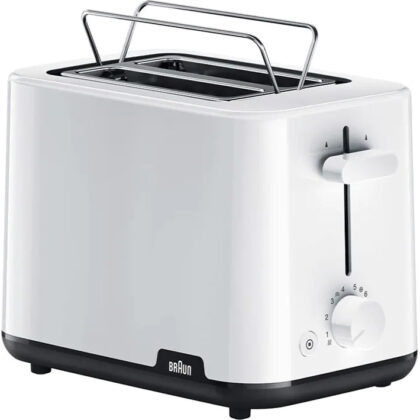 Torradeira 900W 2 Fenda Bandeja Migalhas (Branca) - BRAUN