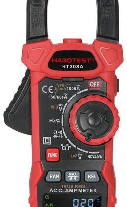 Pinça Amperímétrica Digital HT208D - HABOTEST