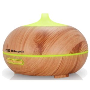 Humidificador Ultrasónico LED RGB 14W 300ml (Madeira) - ORBEGOZO