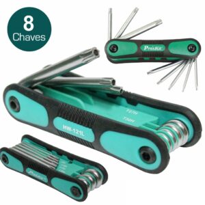Conjunto de 8 Chaves Torx - Proskit