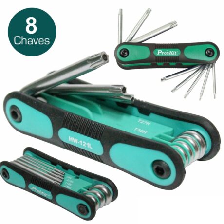 Conjunto de 8 Chaves Torx - Proskit