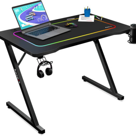 Mesa Gaming Hero 1.8 100cm (Preto) - HUZARO