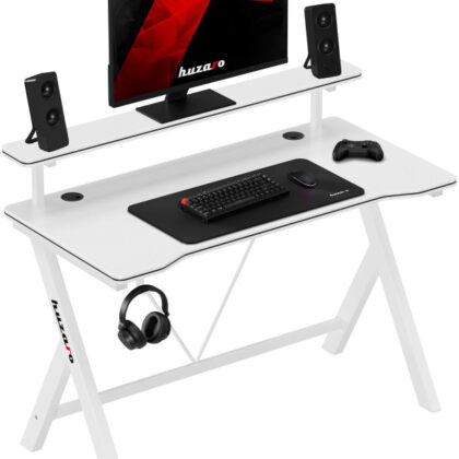 Mesa Gaming Hero 1.9 120cm (Branco) - HUZARO