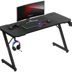 Mesa Gaming Hero 3.3 140cm (Preto) - HUZARO