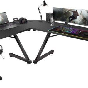 Mesa Gaming Hero 7.0 154cm c/ Canto Arredondado - HUZARO