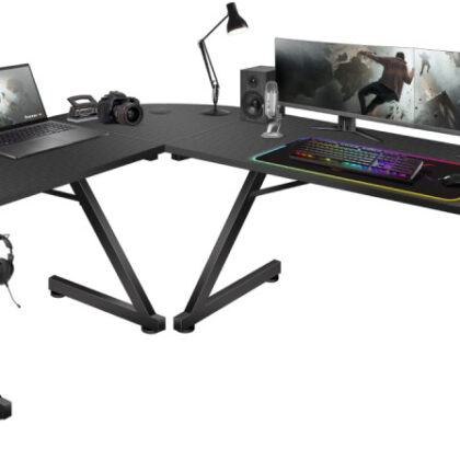Mesa Gaming Hero 7.0 154cm c/ Canto Arredondado - HUZARO
