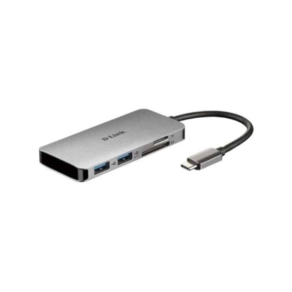 Docking Station Usb-C D-Link DUB-M610 2xUsb 1xUsb-C PD 1xThunderbolt 3 1xHDMI 1xLeitor de Micro SD Cinza