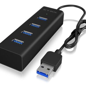 Hub USB A - 4x USB A (Preto) - ICY BOX
