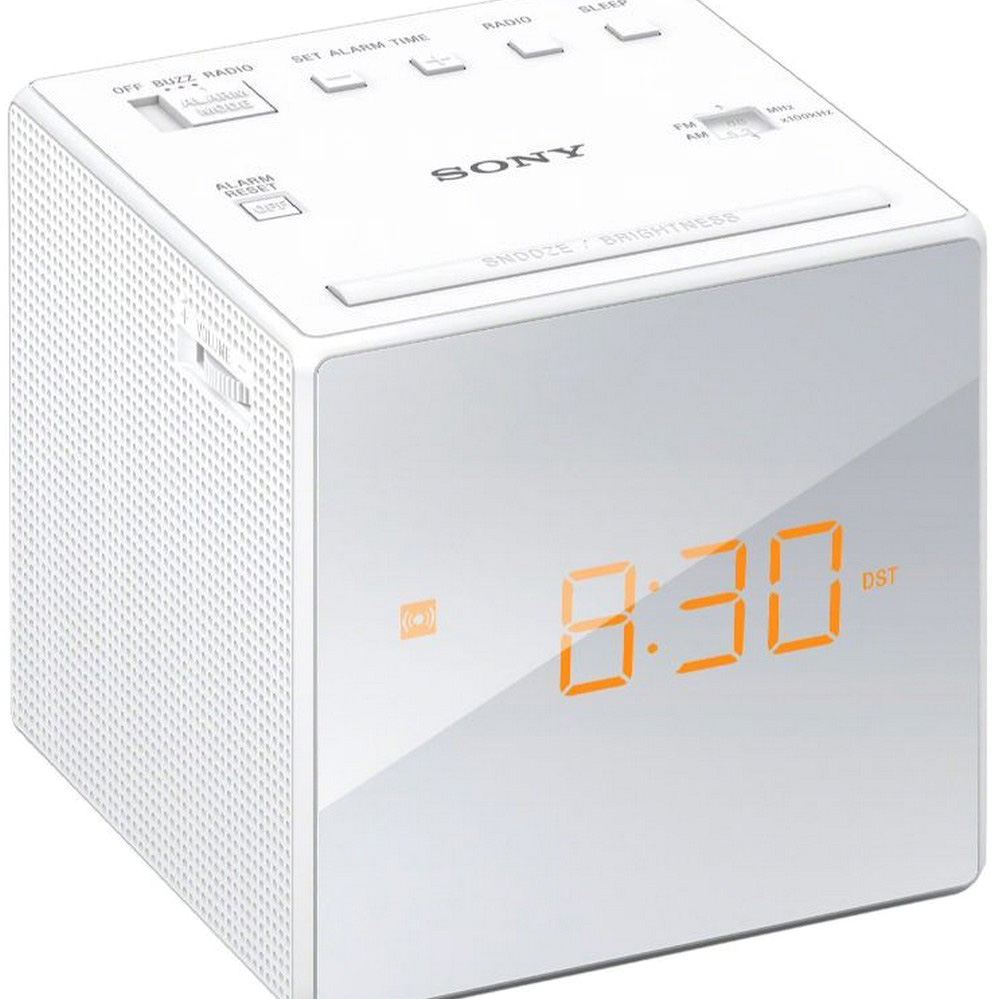 Rádio Relógio Despertador ICF-C1 (Branco) - SONY