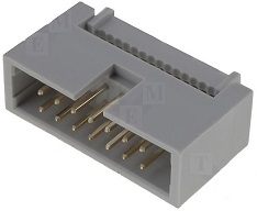 Ficha IDC 14 Pinos (2x7) Macho p/ Flat-cable