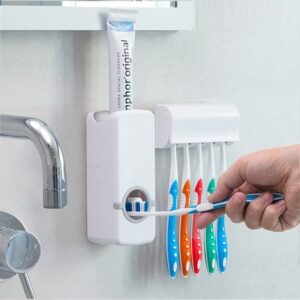 Dispensador de Pasta Dental c/ Suporte para Escovas - INNOVAGOODS