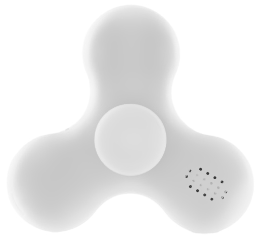 Fidget Spinner LED c/ Coluna Bluetooth (Branco) - INNOVAGOODS
