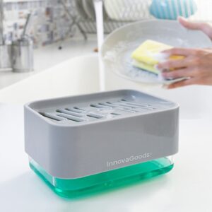 Dispensador de Detergente 2-EM-1 p/ Lava-Louça Pushoap - INNOVAGOODS