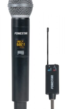 Microfone UHF s/ Fios - FONESTAR
