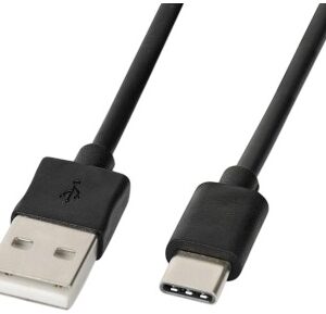 Cabo USB-A Macho - USB-C Macho Preto (1 metro) - IBOX