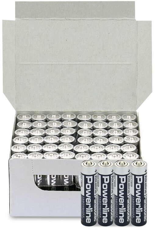 Emb. 48x Pilhas Alcalinas Industrial 1,5V LR03 AAA - PANASONIC
