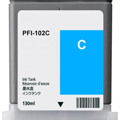 Tinteiro Compat?vel CANON PFI102 (0896B001) - Azul