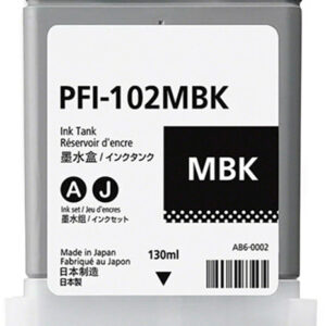 Tinteiro Compatível Canon PFI102 (0894B001) - Preto Mate